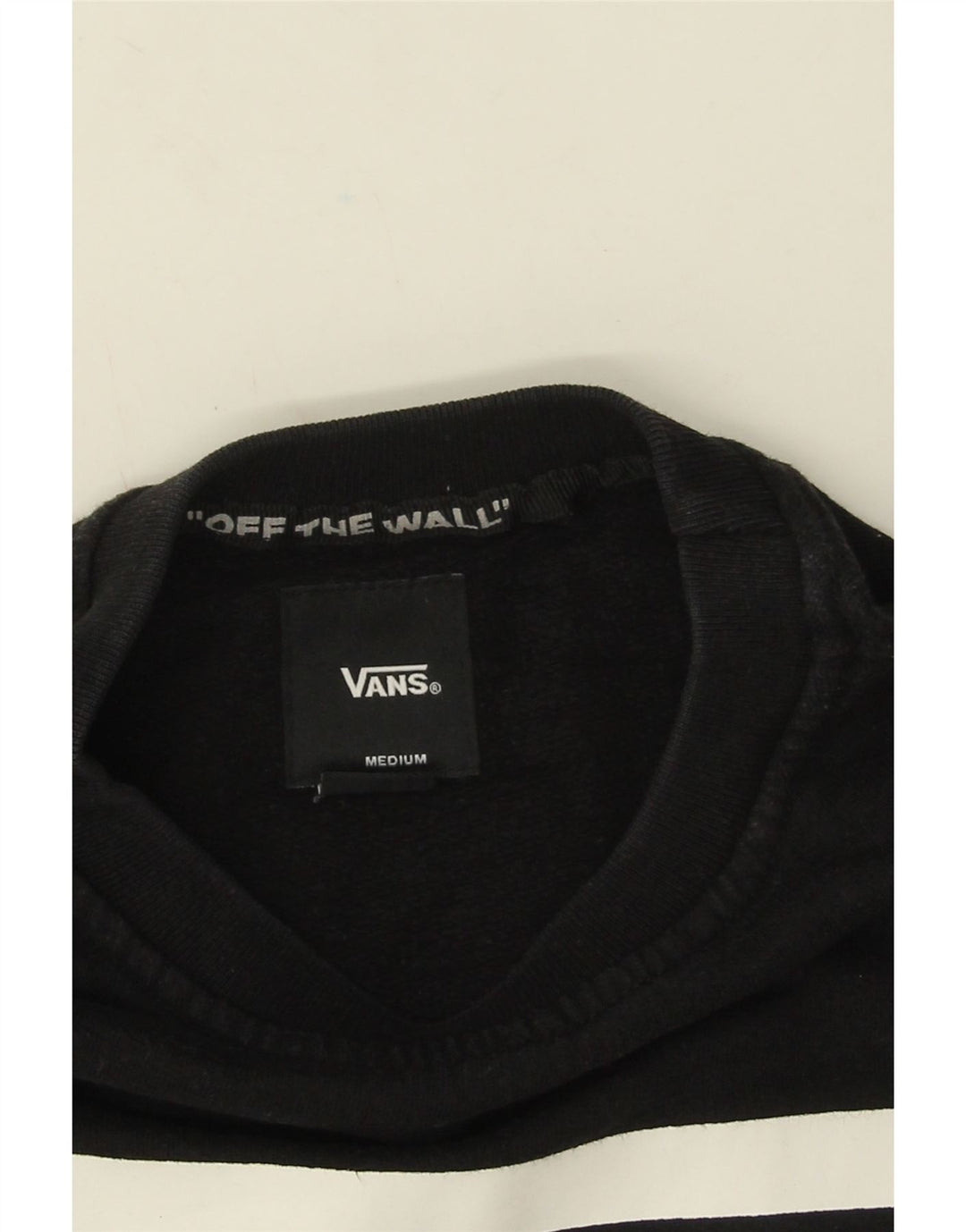 Vans Herren Grafik-Sweatshirt-Pullover aus mittelschwarzer Baumwolle