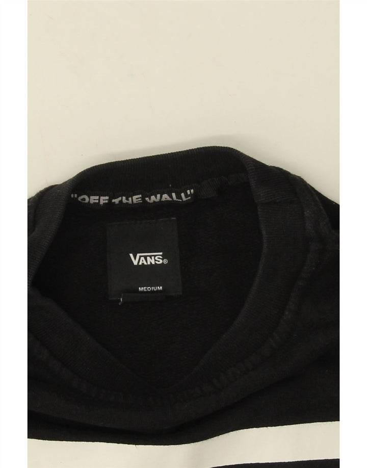 Vans Herren Grafik-Sweatshirt-Pullover aus mittelschwarzer Baumwolle