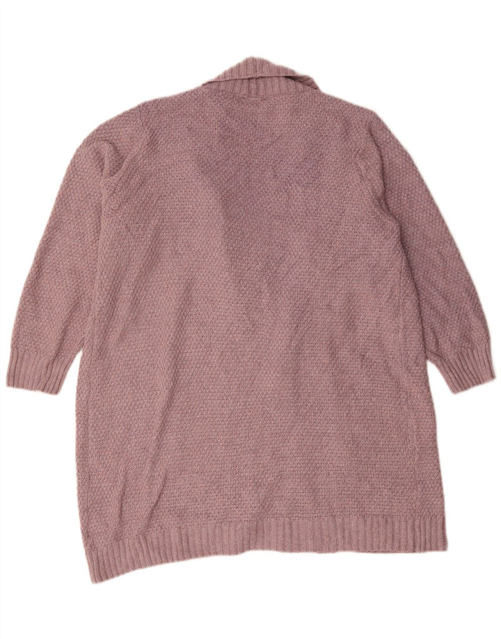 Autograph Offener Damen-Cardigan-Pullover UK 18 XL Rosa Polyester