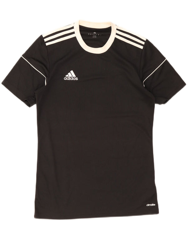 Adidas Herren Climalite T-Shirt Top Small Schwarz Colourblock Polyester