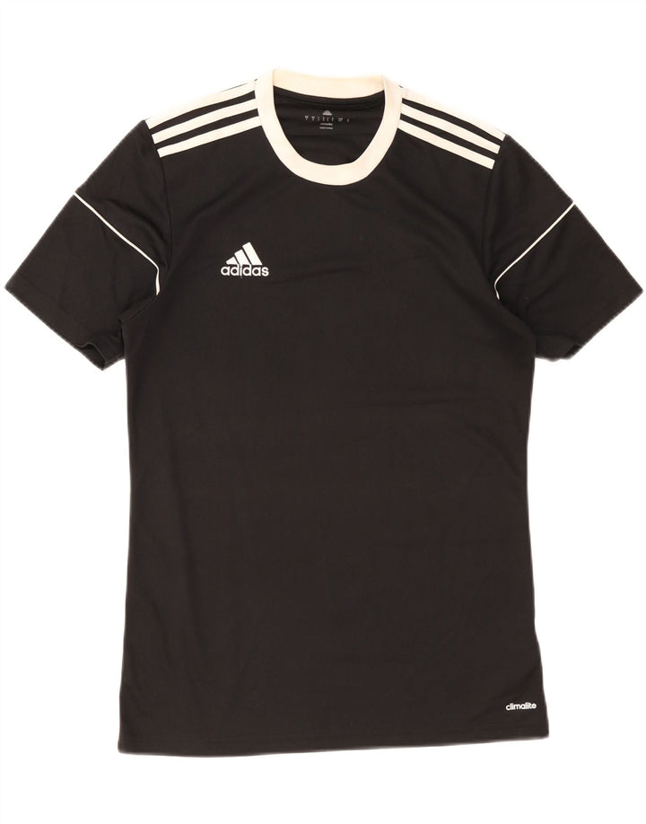Adidas Herren Climalite T-Shirt Top Small Schwarz Colourblock Polyester