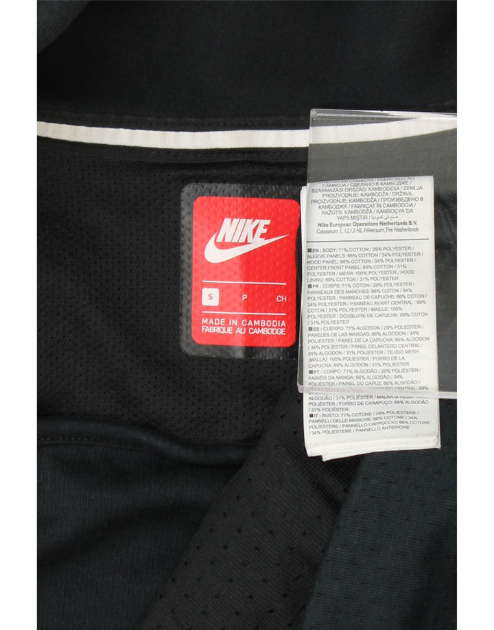 NIKE Mens Zip Hoodie Sweater Small Navy Blue Cotton Vintage Nike and Second-Hand Nike from Messina Hembry 