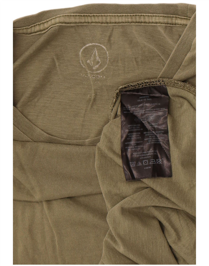 Volcom Herren T-Shirt Top Large Khaki Baumwolle