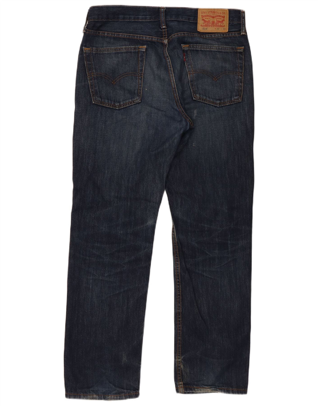 Levi's Herren 514 Straight Jeans W32 L30 Marineblaue Baumwolle