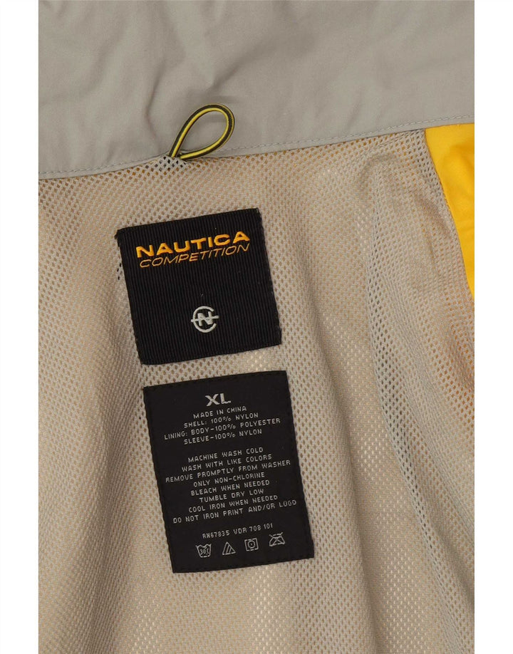 Nautica Herren Regenjacke UK 42 XL Gelbes Nylon
