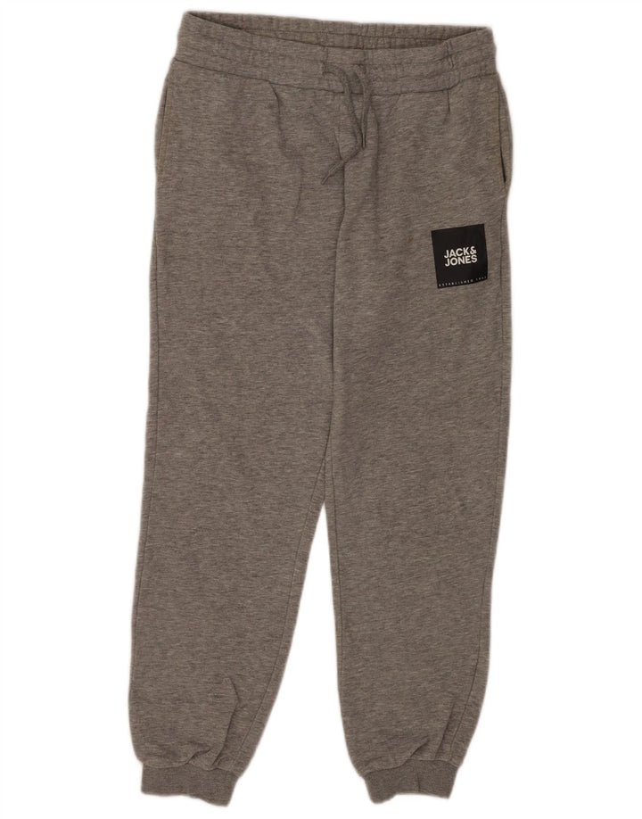 Jack & Jones Herren-Trainingshose, Jogginghose, mittelgrau gefleckte Baumwolle