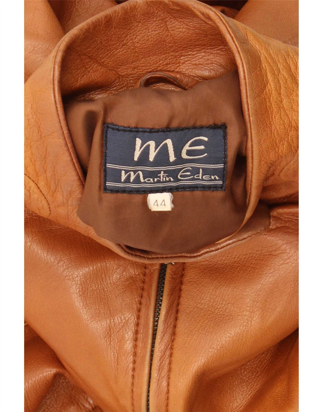 Martin Eden Damen Lederjacke IT 44 Mittelbraunes Leder