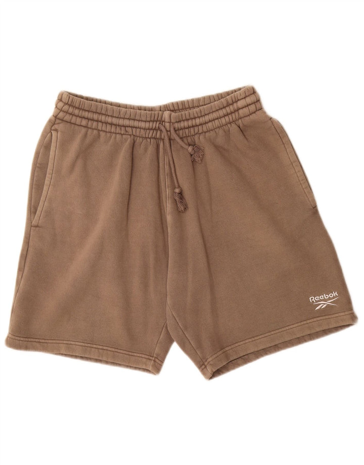 Reebok Herren Sportshorts mittelbeige Baumwolle