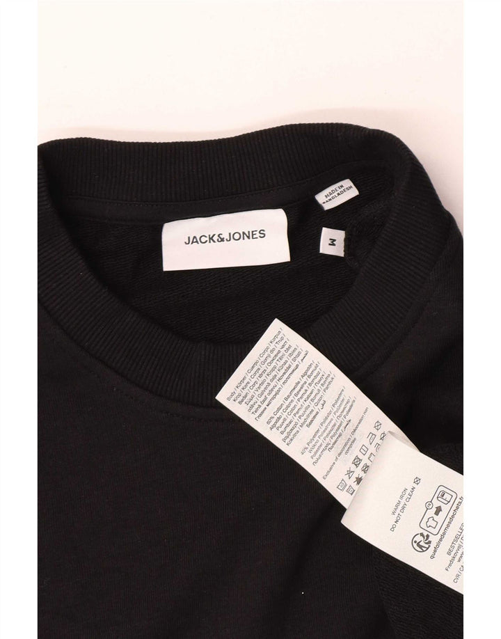 Jack & Jones Herren-Sweatshirt mit Grafik, mittelschwarz, Baumwolle