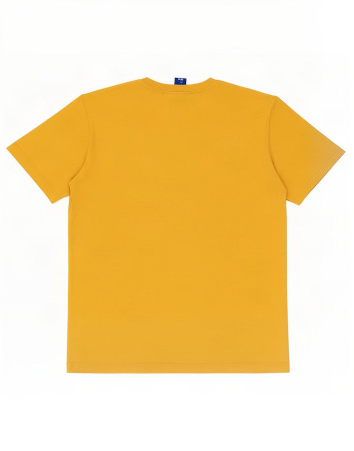 Champion Herren-T-Shirt mit Grafik, mittelgelbe Baumwolle