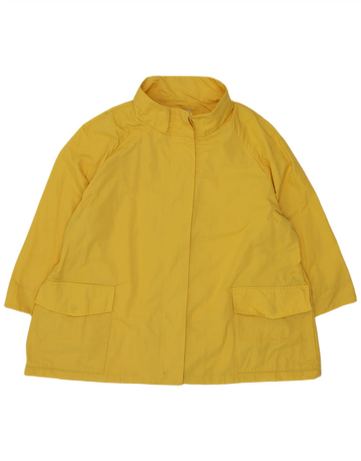 Perte by Krizia Damen Übergroße Regenjacke UK 18 XL Gelb Polyester