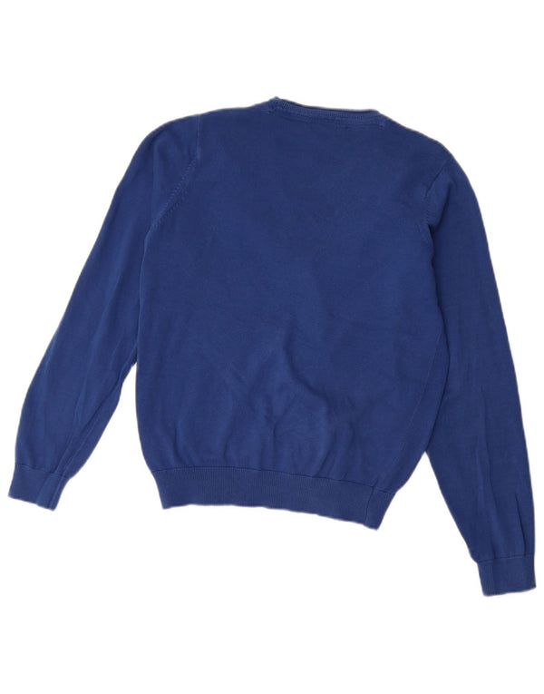 Marks & Spencer Strickjacke für Mädchen, 12–13 Jahre, blaue Baumwolle