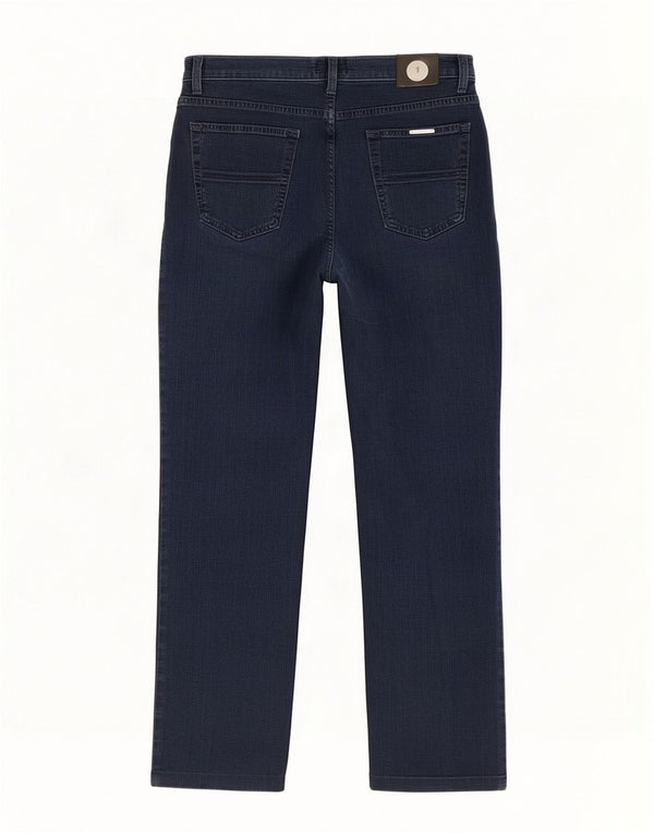 Trussardi Damen Straight Jeans W29 L26 Marineblaue Baumwolle