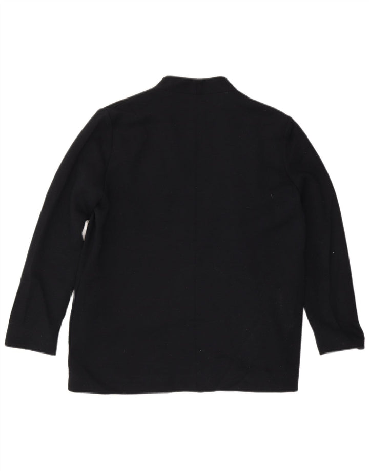 COS Damen Bomberjacke UK 14 Große marineblaue Wolle