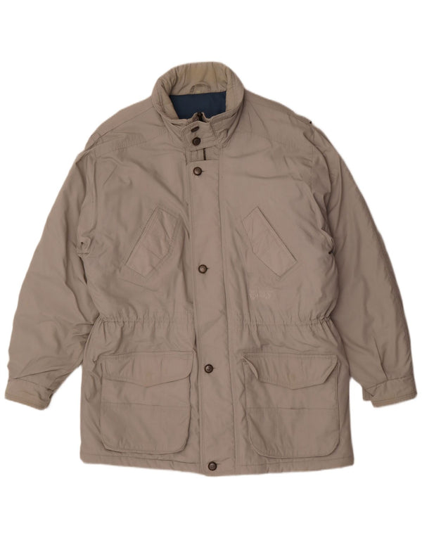 Brugi Herren Wattierter Mantel UK 42 XL Grau Polyester