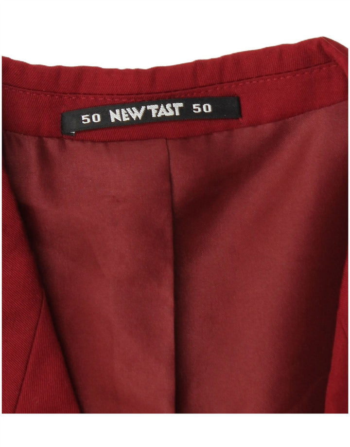 NEU FAST Zweireihiger Blazer für Herren, EU 50, Größe L, Burgunderrot