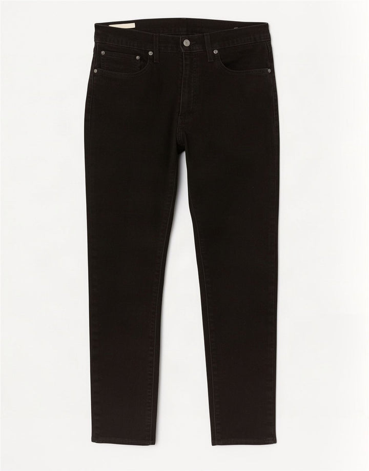 Levi's Herren Slim Jeans W34 L30 Schwarze Baumwolle