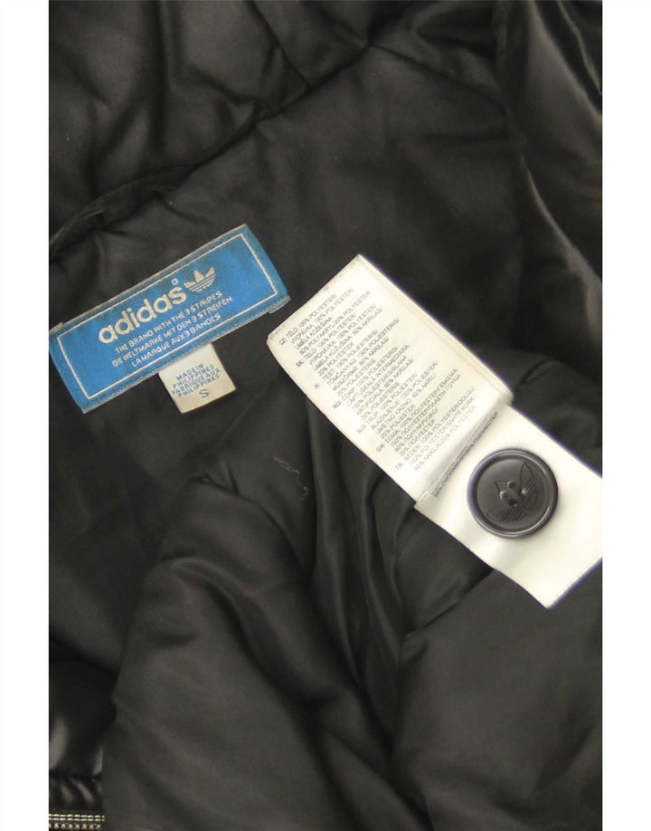 Adidas Herren Kapuzenjacke gepolstert UK 36 Small Schwarz Polyester