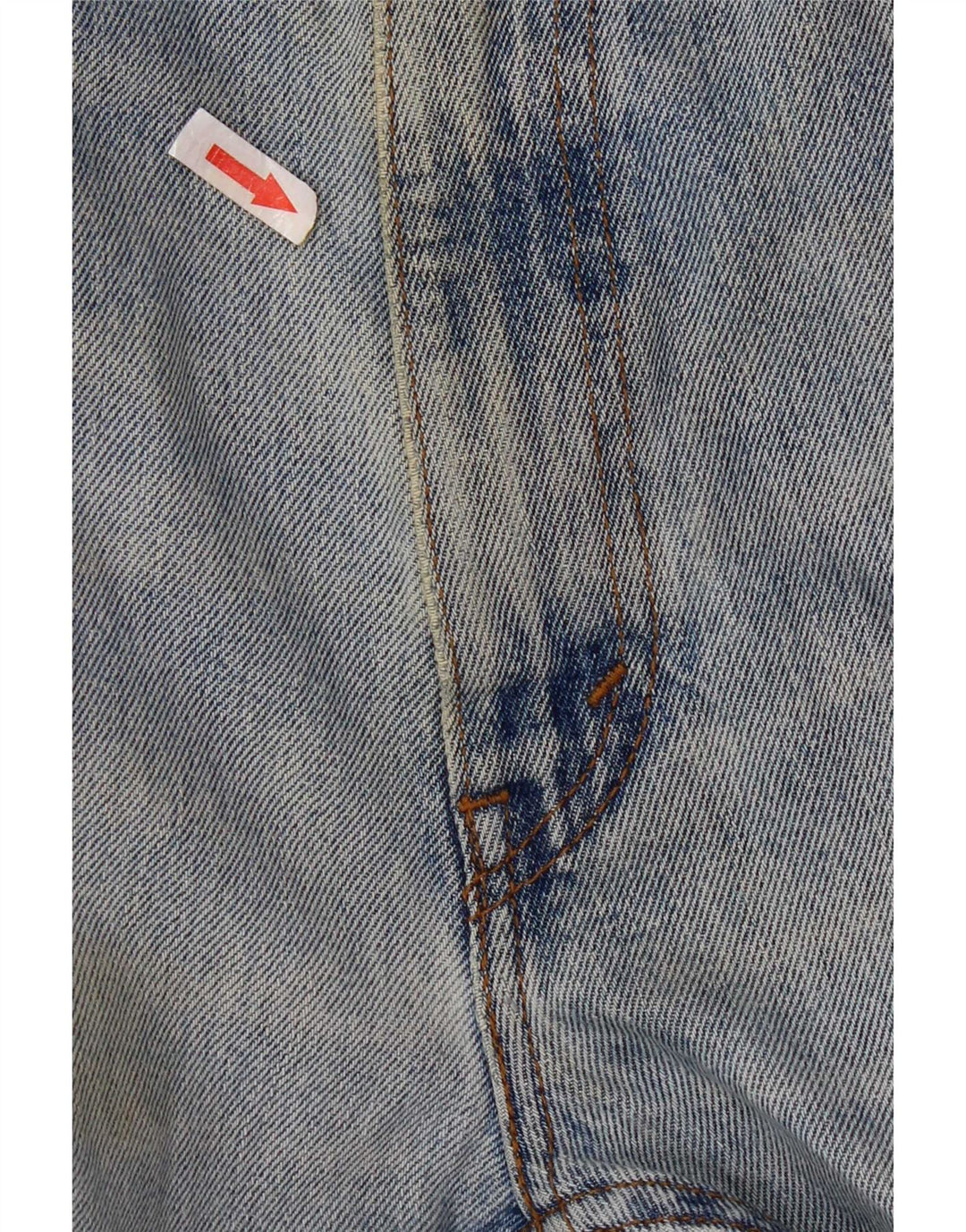 Levi's Herren 505 Distressed Straight Jeans W34 L28 Blaue Baumwolle