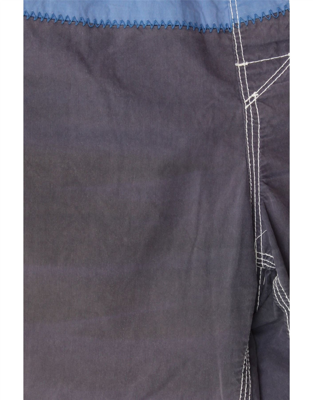FAT FACE Herren-Badeshorts, groß, graue Colourblock-Baumwolle