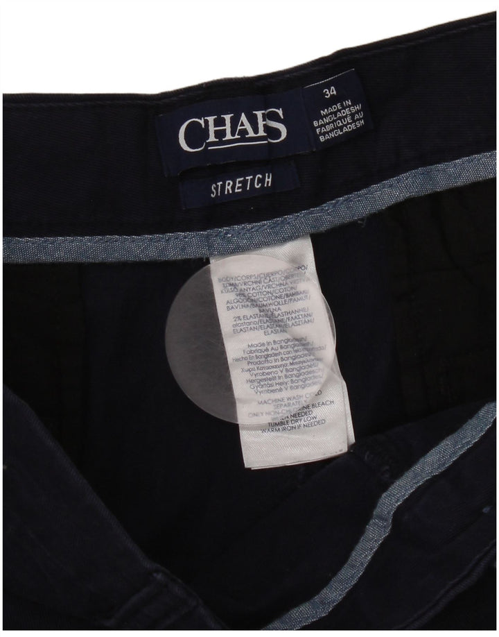 Chaps Herren-Chinoshorts W34, groß, marineblau, Baumwolle