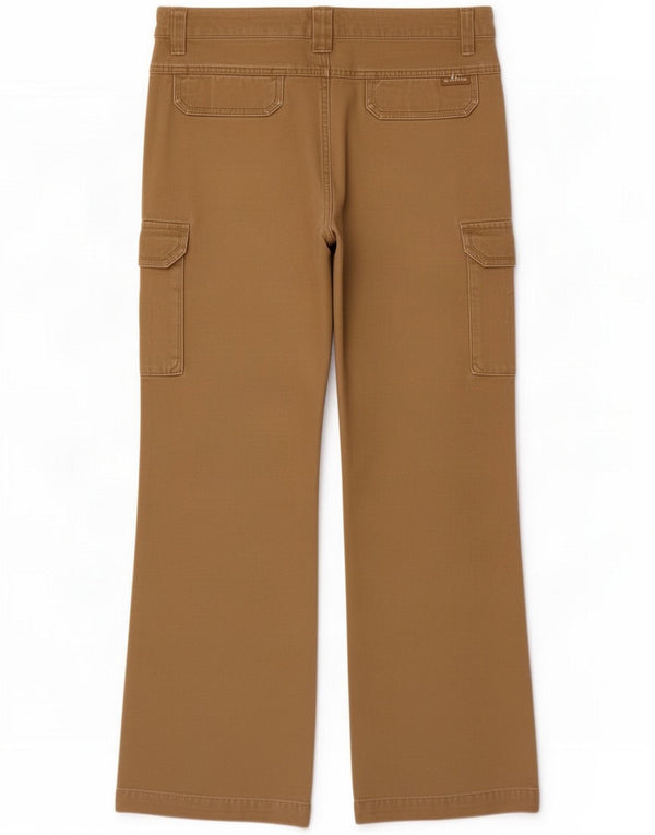 Columbia Damen Bootcut-Cargohose US 10 Large W34 L30 Beige Baumwolle