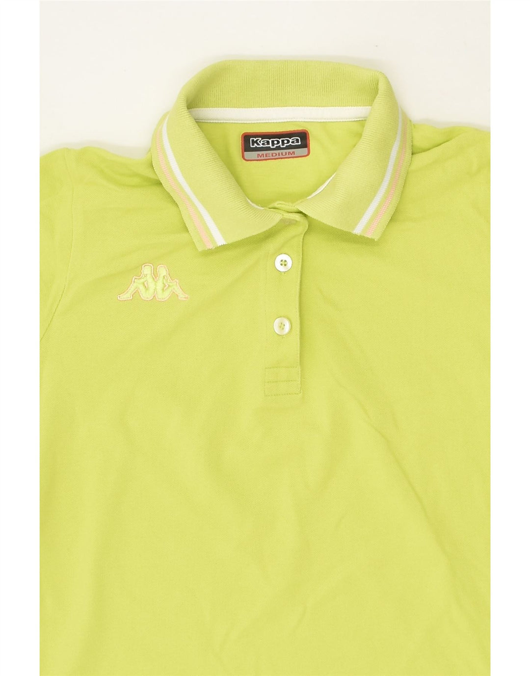 KAPPA Womens Polo Shirt UK 12 Medium Green | Vintage Kappa | Thrift | Second-Hand Kappa | Used Clothing | Messina Hembry 