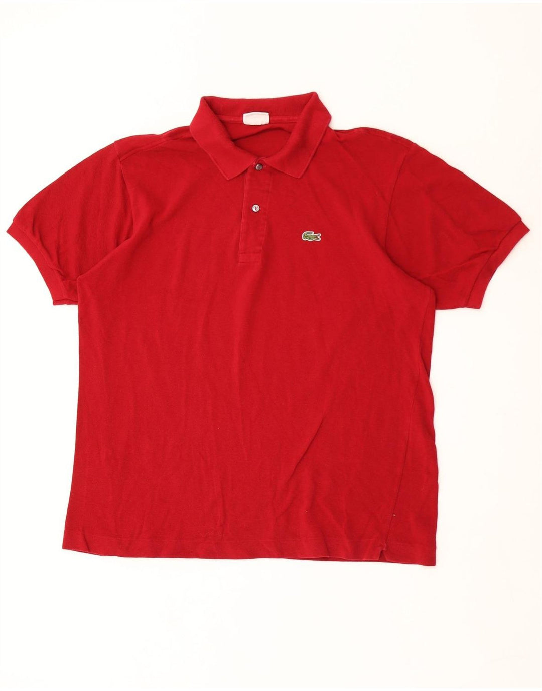 Lacoste Herren-Poloshirt, Größe 6 XL, rote Baumwolle