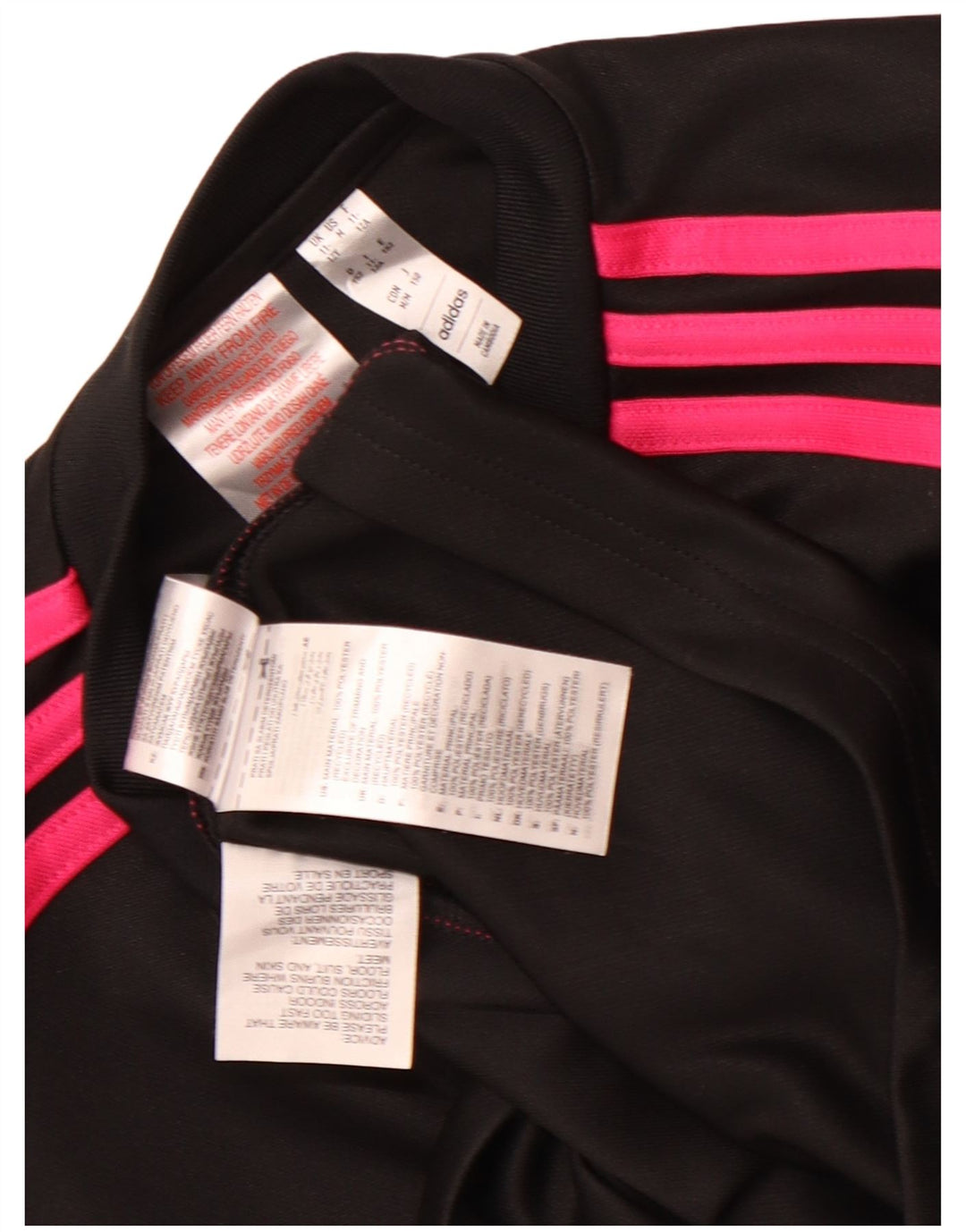 Adidas Mädchen Aeroready Zip Neck Pullover Trainingsanzug Top 11–12 Jahre Schwarz