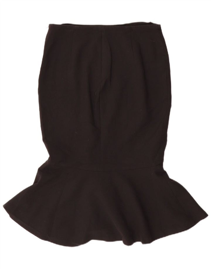 Zara Damen Trompetenrock Medium W30 Schwarz