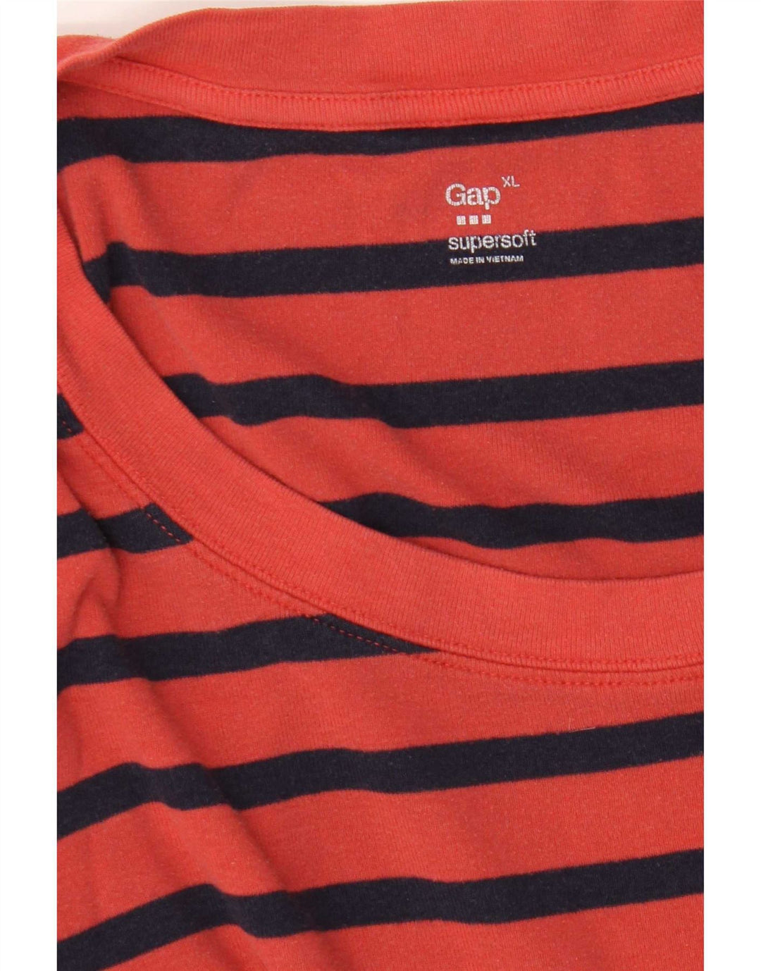 Gap Damen Top Langarm UK 18 XL Rot gestreift