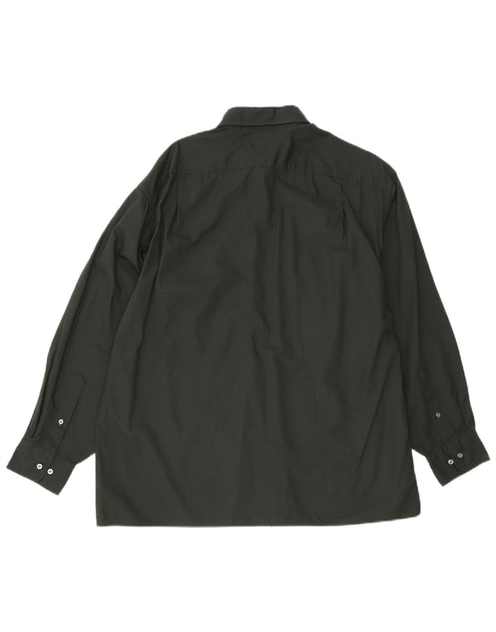 Tommy Hilfiger Herrenhemd Größe 15 1/2 mittelgrüne Baumwolle