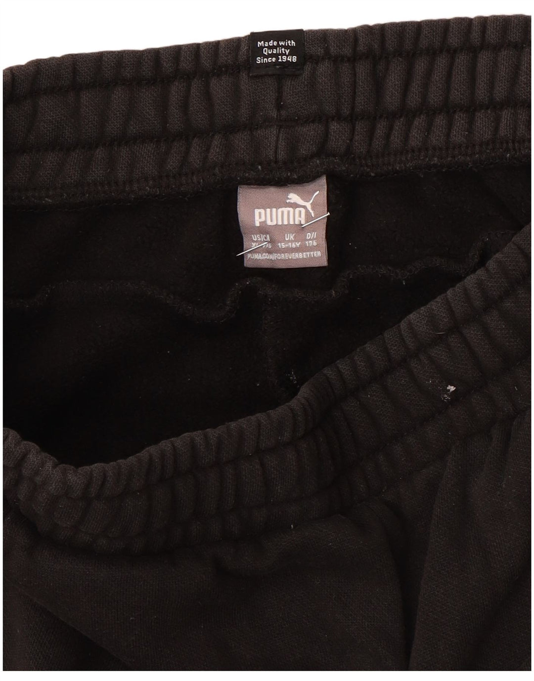 Puma Jungen-Trainingshose, Jogginghose, 15–16 Jahre, Schwarz, Farbblock