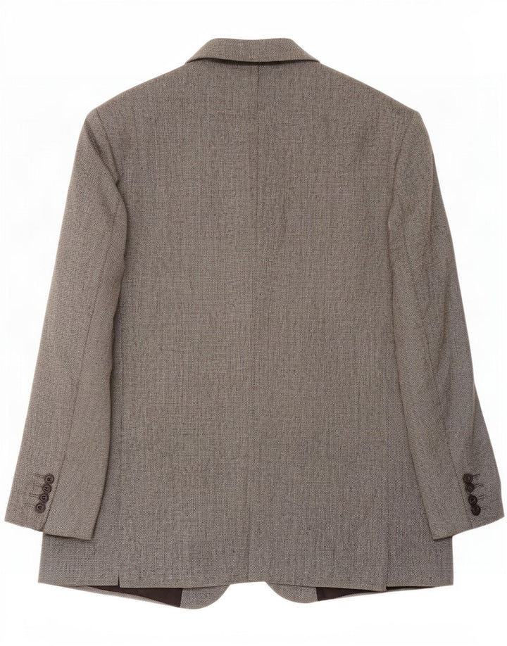 Marks & Spencer Herren-Blazer mit 2 Knöpfen, UK 44, XL, graue Schurwolle