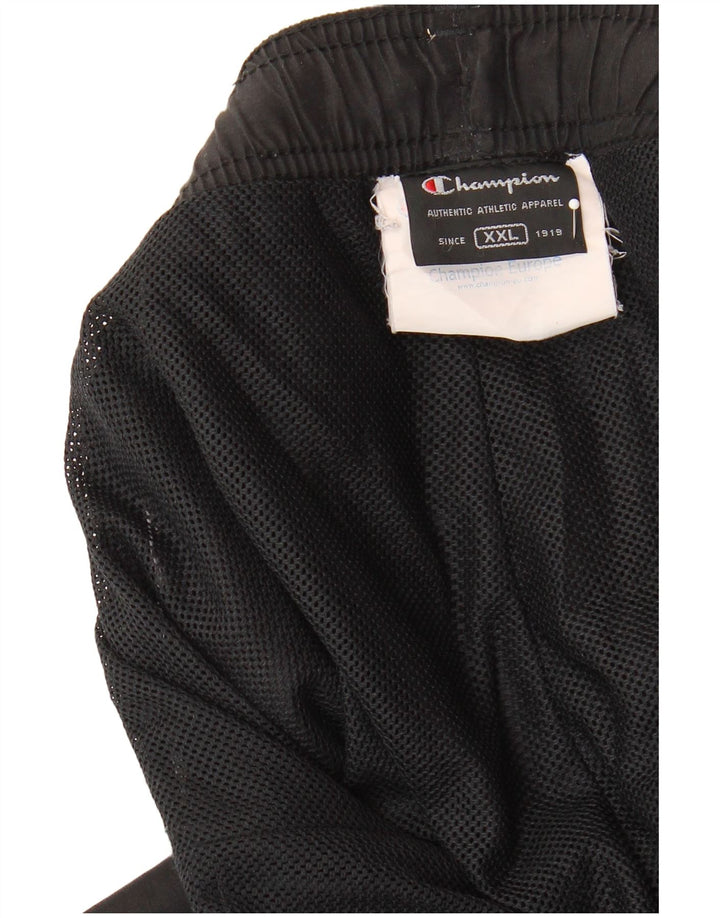 Champion Herren-Trainingshose 2XL, schwarzes Polyester