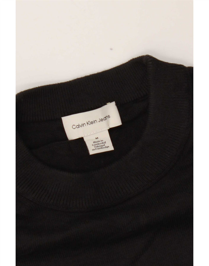 Calvin Klein Jeans Herren-Pullover mit Rundhalsausschnitt, Mittelschwarz