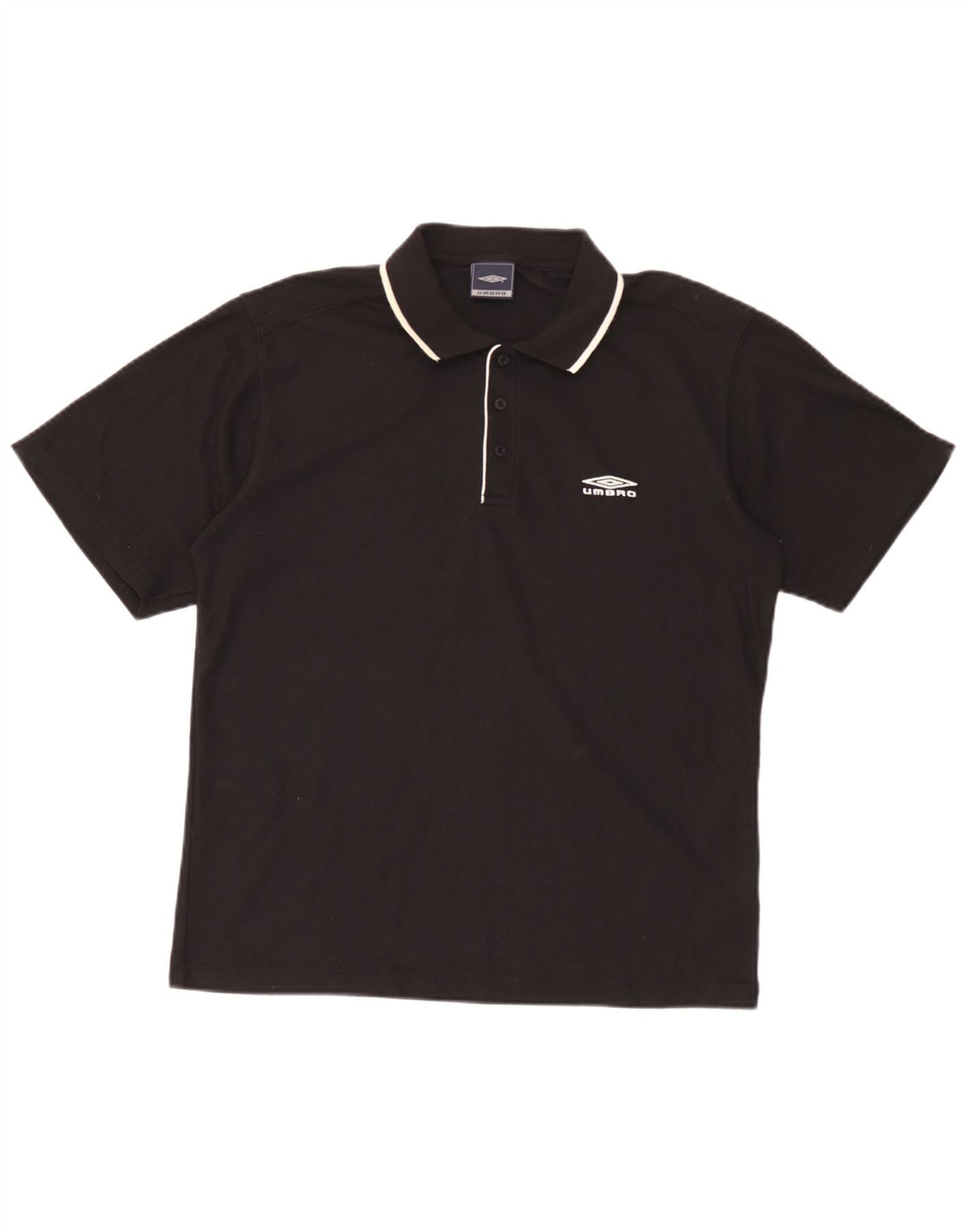 Umbro Herren Poloshirt Medium Schwarz Polyester