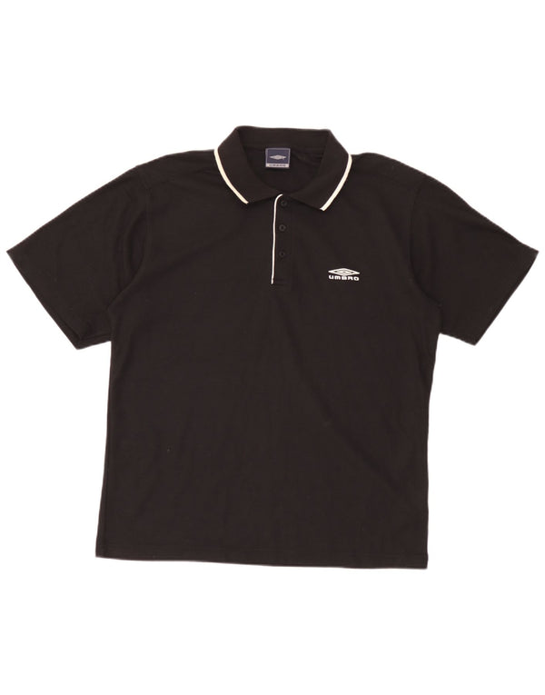 Umbro Herren Poloshirt Medium Schwarz Polyester