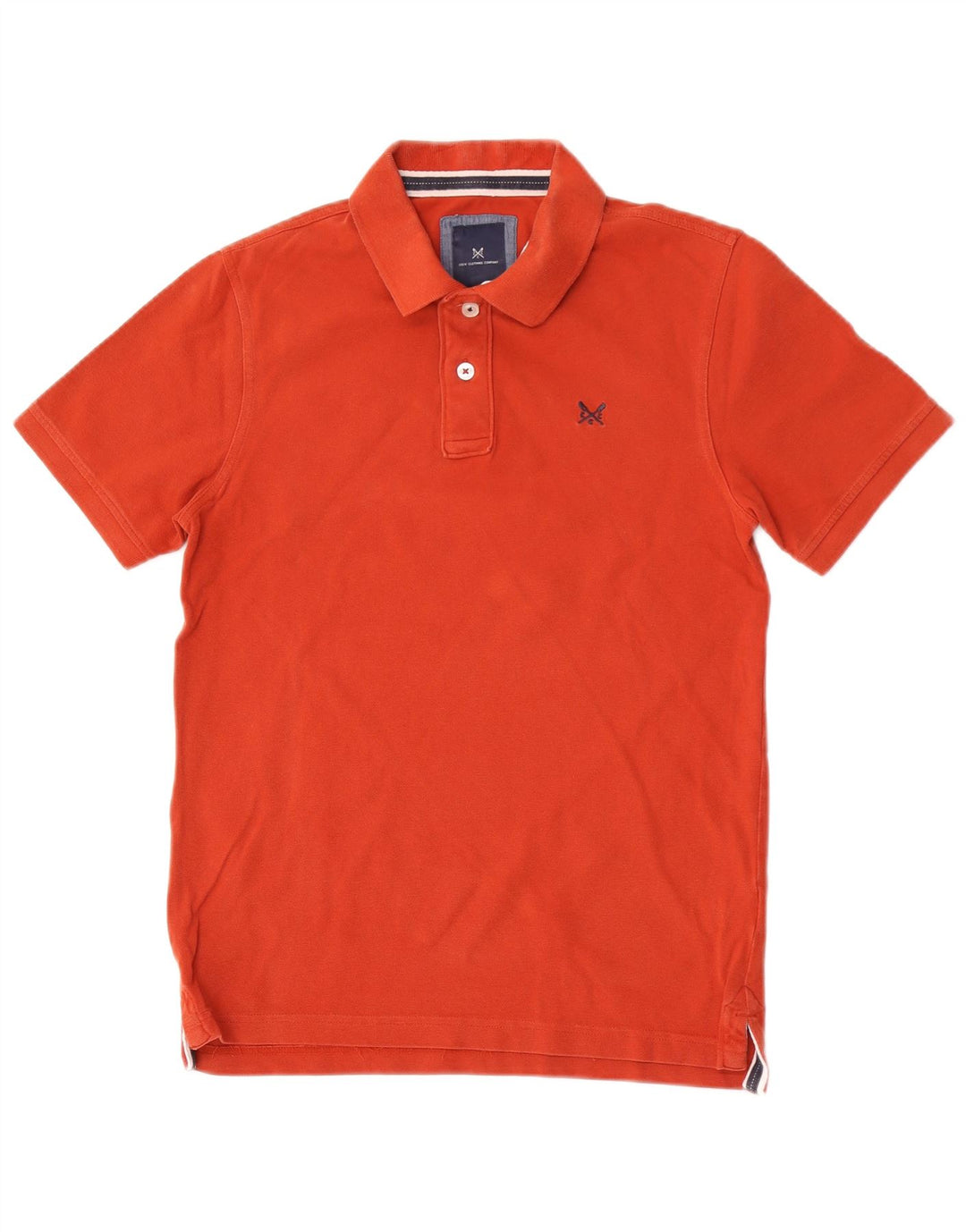 CREW CLOTHING Herren-Poloshirt, Größe S, Orange, Baumwolle