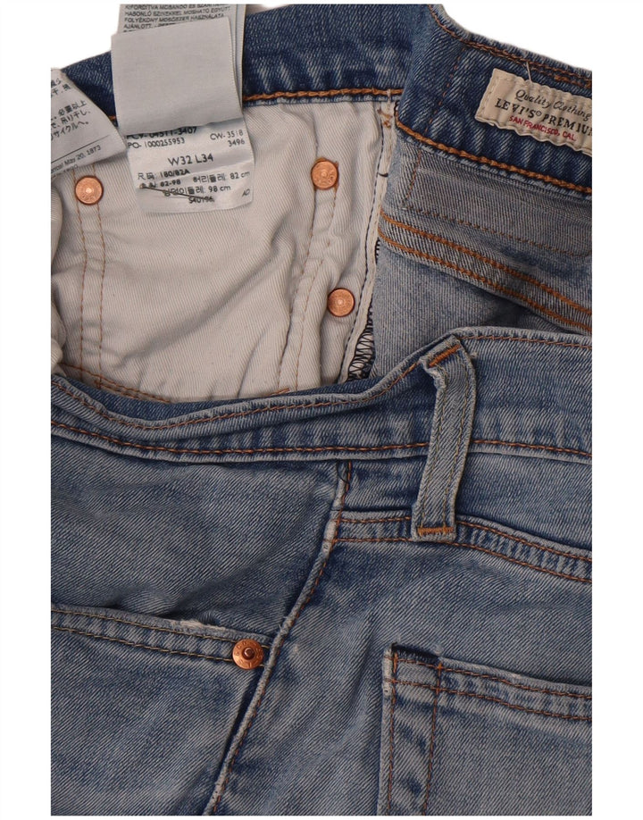 Levi's Herren 511 Slim Jeans W32 L34 Blaue Baumwolle