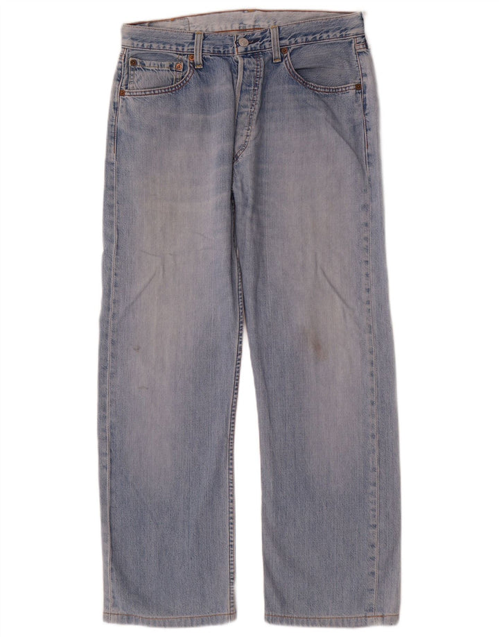 Levi's Herren 501 Straight Jeans W33 L28 Blaue Baumwolle