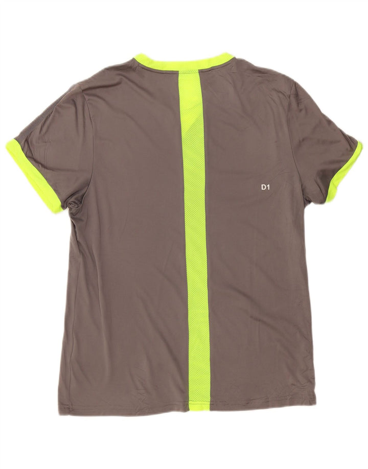 Asics Herren T-Shirt Top Mittelgrau Farbblock