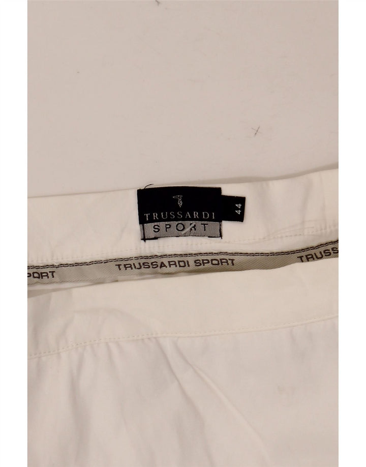 TRUSSARDI Damen A-Linien-Rock IT 44 Medium W30 Weiß