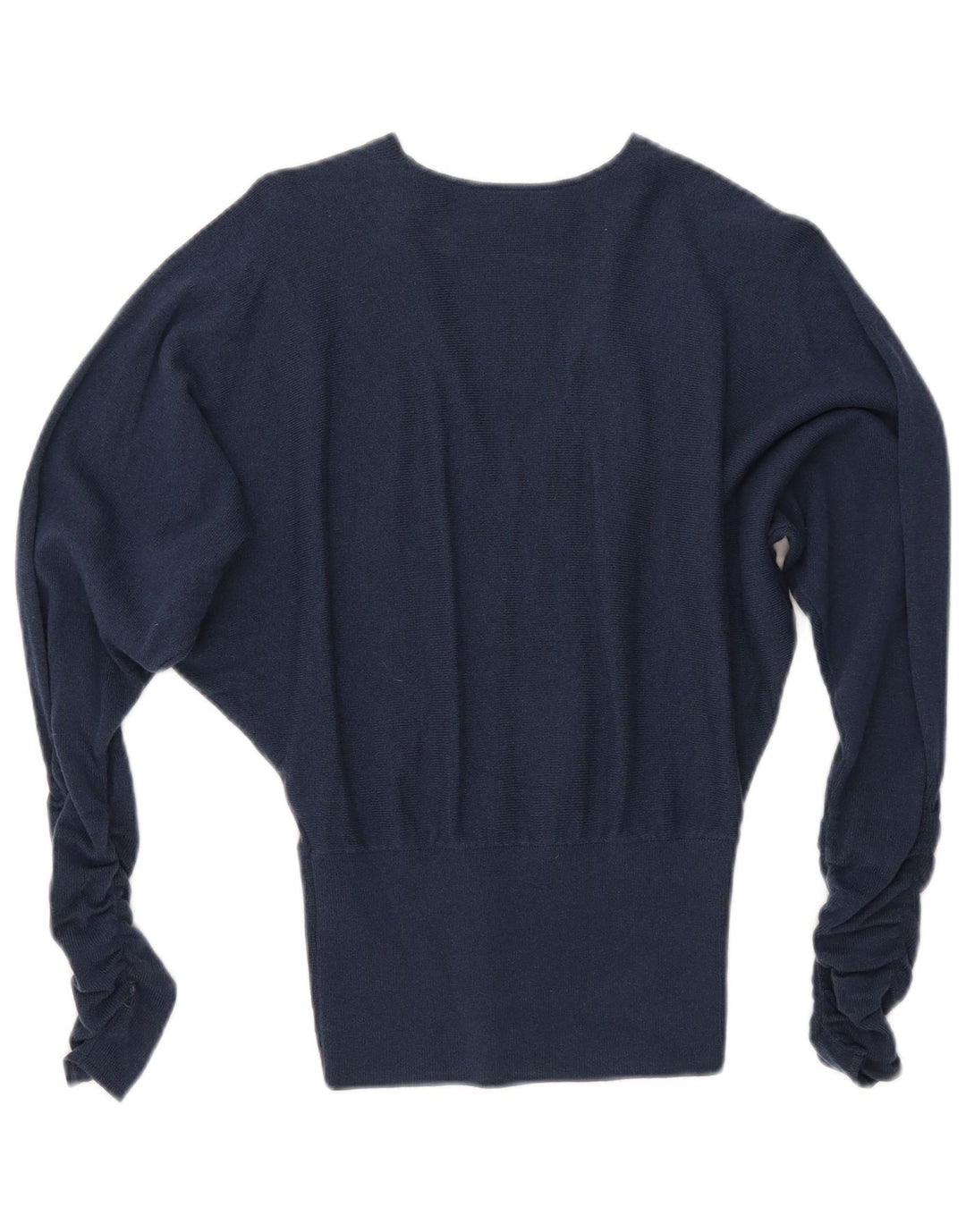 REISS Damen-Pullover mit Fledermausärmeln und V-Ausschnitt, UK 6 XS, marineblaue Wolle