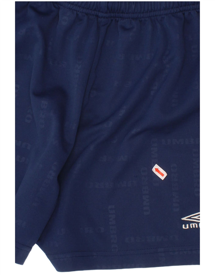 UMBRO Grafik-Sportshorts für Jungen, 13–14 Jahre, marineblaues Polyester