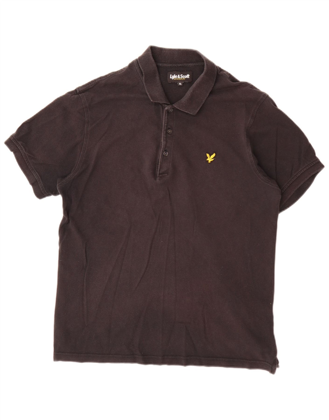 Lyle & Scott Herren Poloshirt XL Schwarz Baumwolle