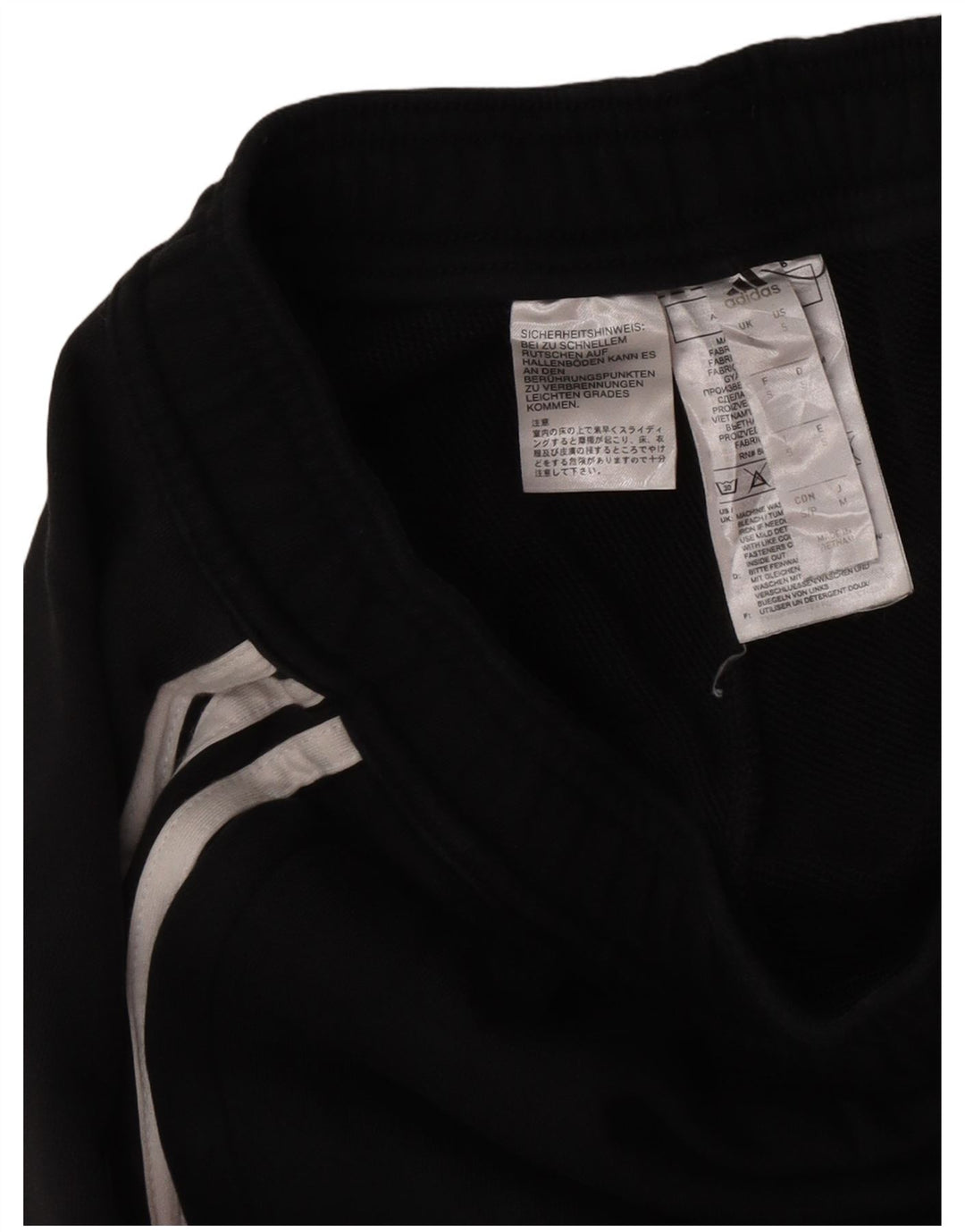 Adidas Herren-Trainingshose, Größe S, schwarze Baumwolle