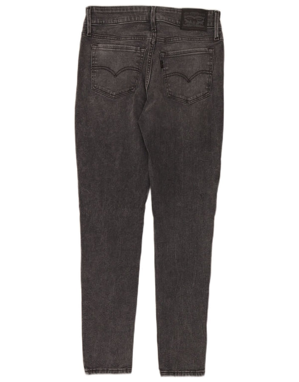 Levi's Damen 711 Skinny Jeans W27 L28 Graue Baumwolle