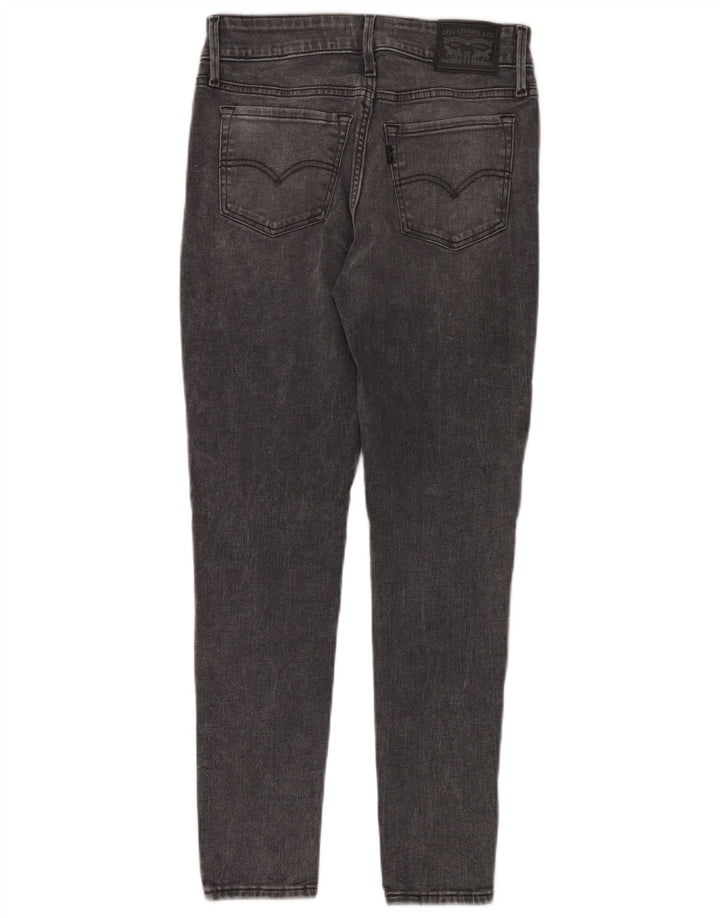 Levi's Damen 711 Skinny Jeans W27 L28 Graue Baumwolle