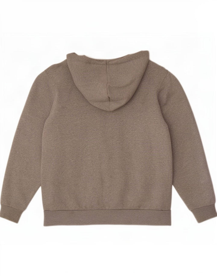 Converse Herren-Kapuzenpullover mit Reißverschluss, groß, graue Baumwolle